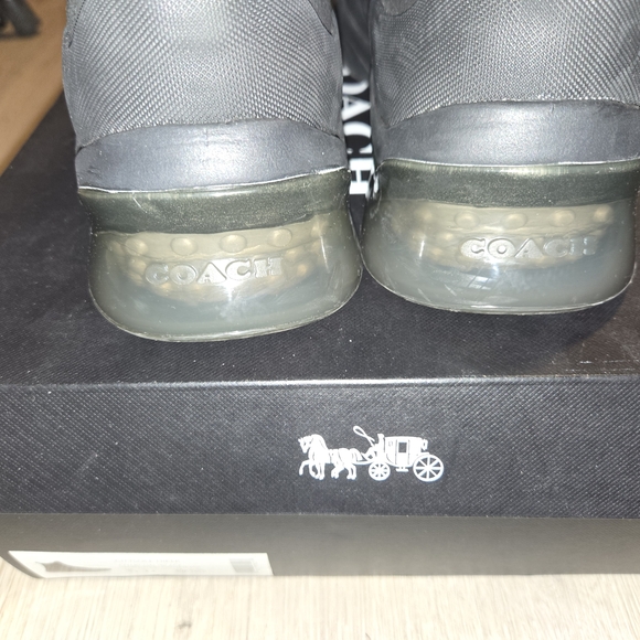 Coach Black Men's High-Top Boots - Picture 4 of 4